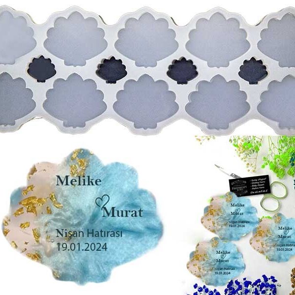 10'lu İstiridye Magnet Epoksi Kalıbı EPK-730