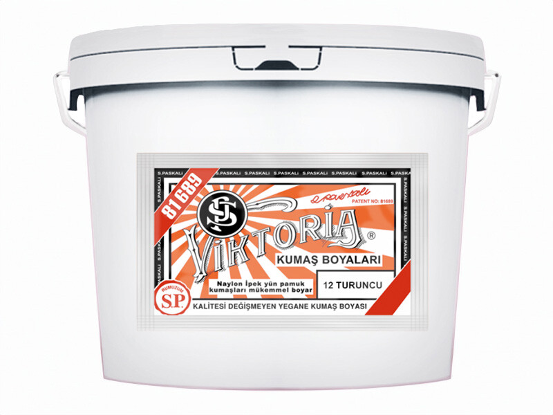 Viktoria Kumaş Boyası 12 Turuncu  Renk 5 Kg
