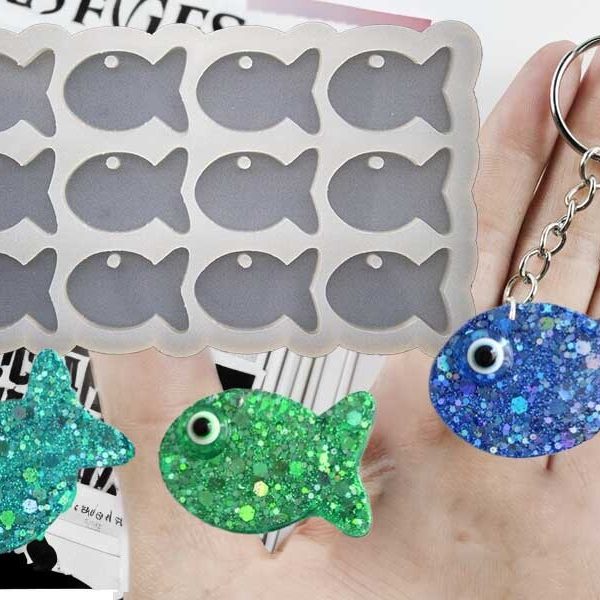 12'li Balık Anahtarlık Epoksi Kalıbı EPK-723