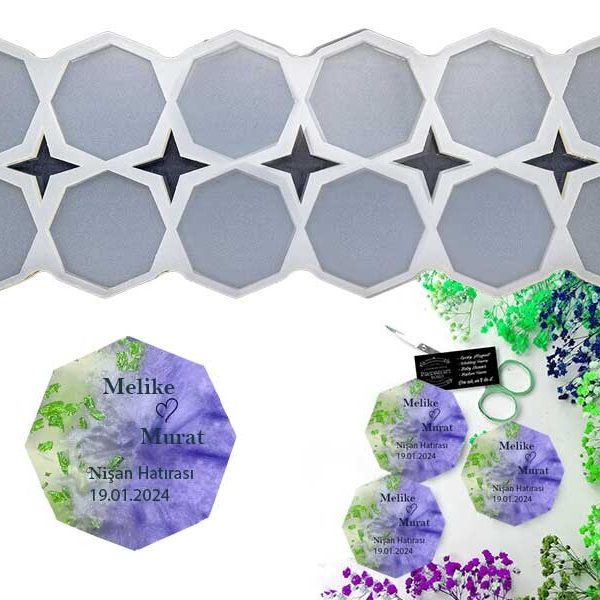12'li Sekizgen Model Magnet Epoksi Kalıbı EPK-712