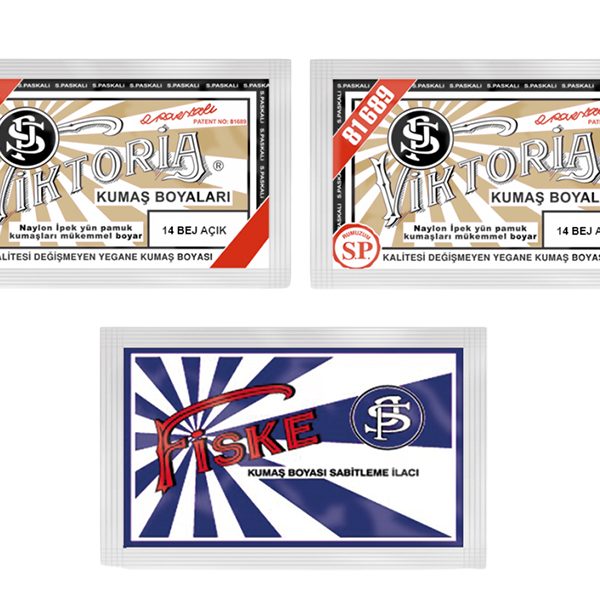 Viktoria Kumaş Boyası 14 Bej  Renk  2 Adet + Fiske Sabitleme İlacı