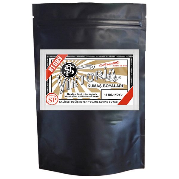 Viktoria Kumaş Boyası 15 Koyu Bej  Renk 1 Kg