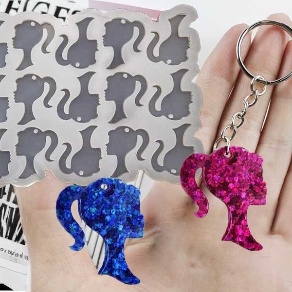 15'li Barbie Anahtarlık Epoksi Kalıbı EPK-717