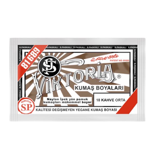 Viktoria Kumaş Boyası 18 Orta Kahve  Renk