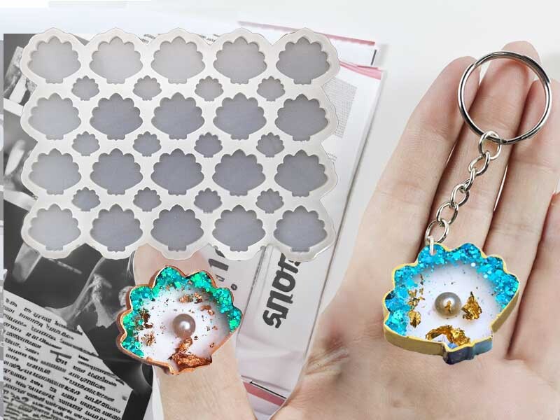 20'li İstiridye Anahtarlık Epoksi Kalıbı EPK-711