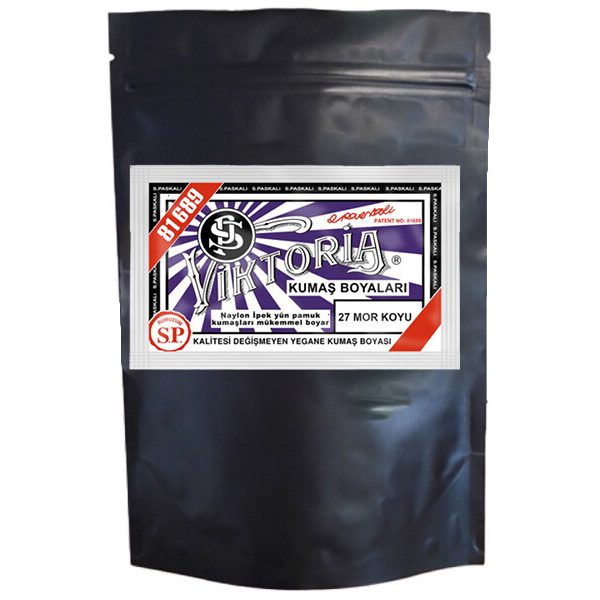 Viktoria Kumaş Boyası 27 Mor Koyu  Renk 1 Kg