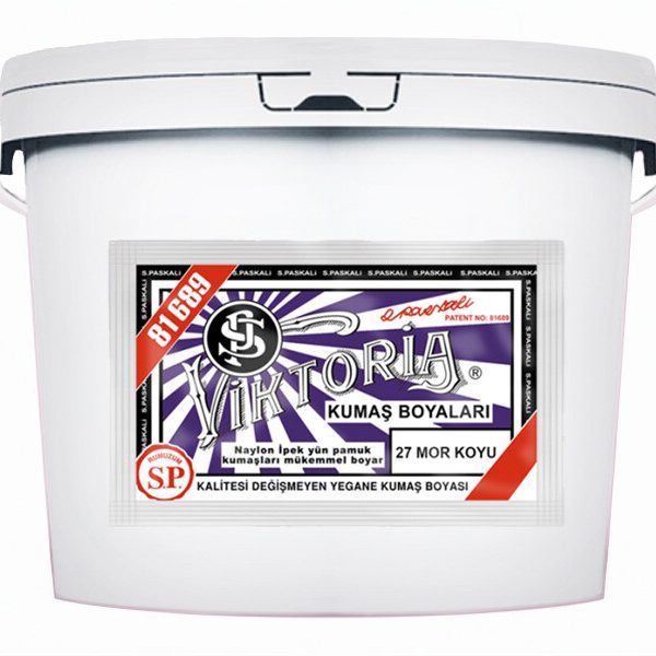 Viktoria Kumaş Boyası 27 Mor Koyu  Renk 5 Kg