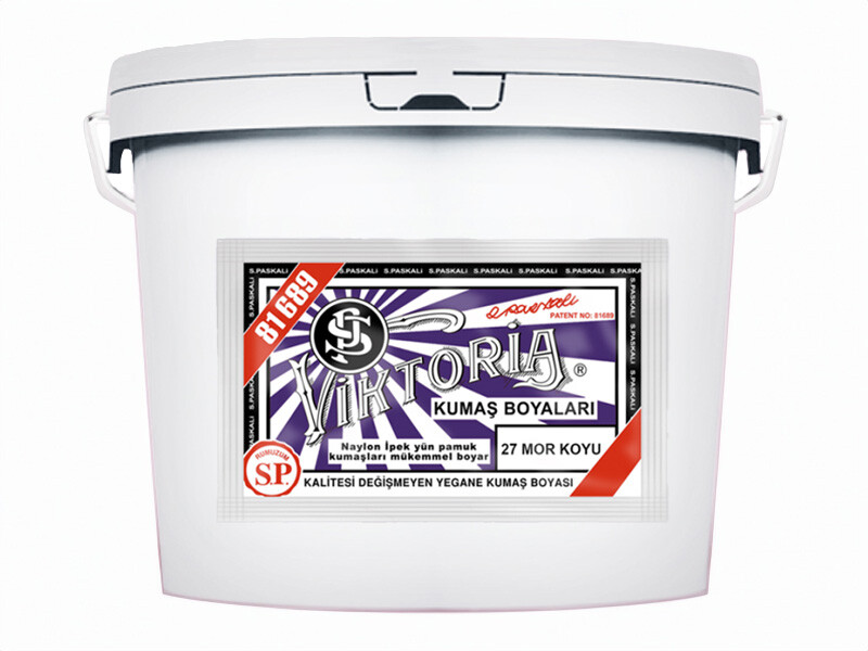 Viktoria Kumaş Boyası 27 Mor Koyu  Renk 5 Kg
