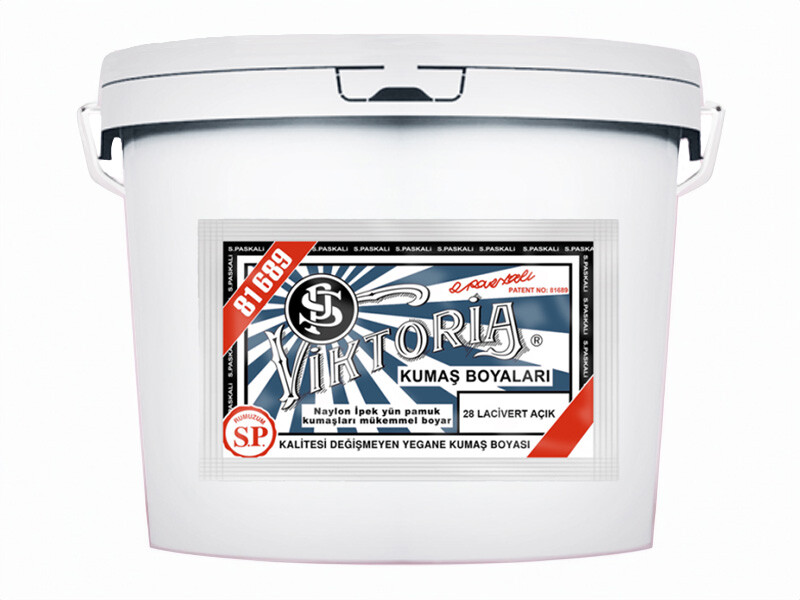 Viktoria Kumaş Boyası 28 Açık Lacivert  Renk 5 Kg