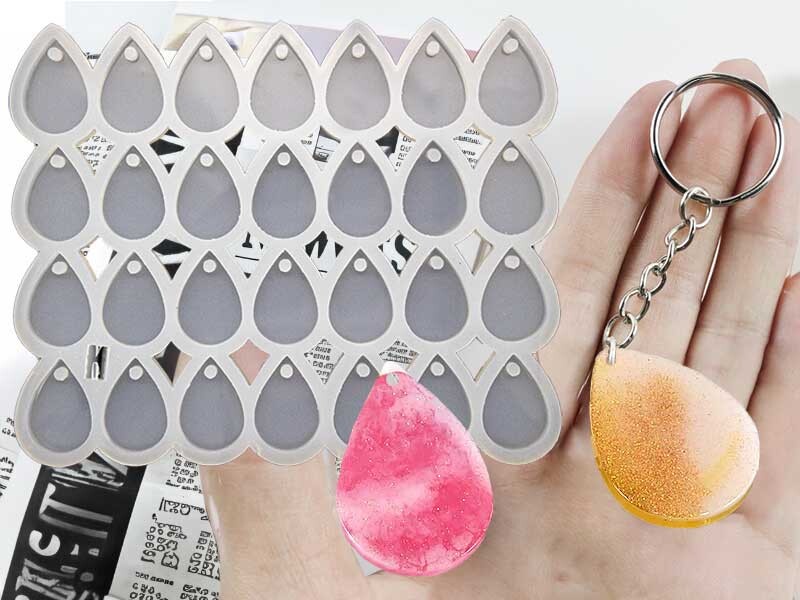 28'li Damla Anahtarlık Epoksi Kalıbı EPK-718