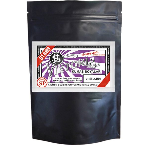 Viktoria Kumaş Boyası 31 Eflatun  Renk 1 Kg