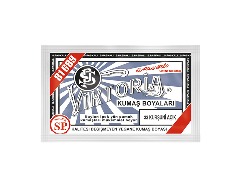 Viktoria Kumaş Boyası 33 Kurşuni Açık  Renk