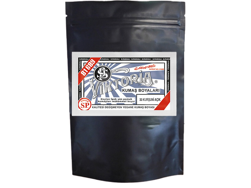 Viktoria Kumaş Boyası 33 Kurşuni Açık  Renk 1 Kg