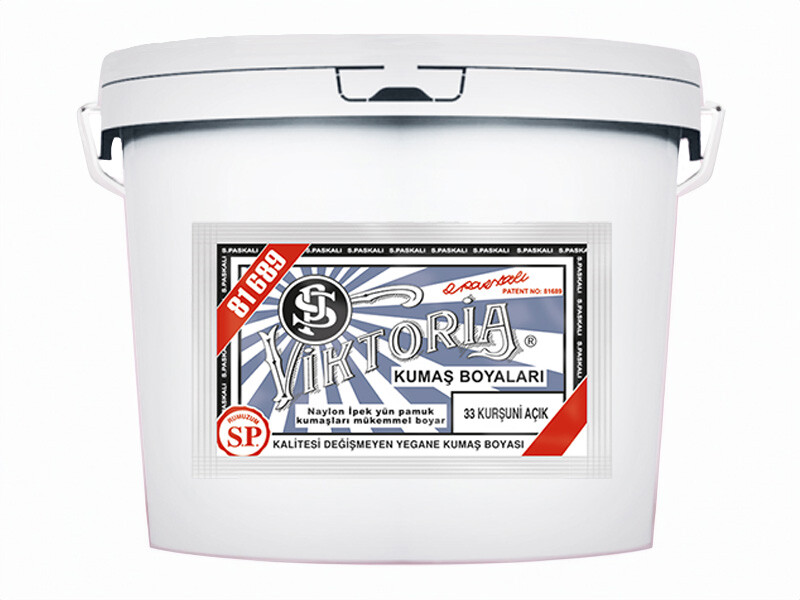 Viktoria Kumaş Boyası 33 Kurşuni Açık  Renk 5 Kg