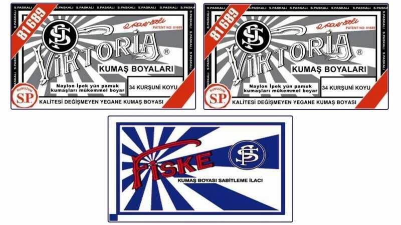 Viktoria Kumaş Boyası 34 Kurşuni Koyu  Renk  2 Adet + Fiske Sabitleme İlacı