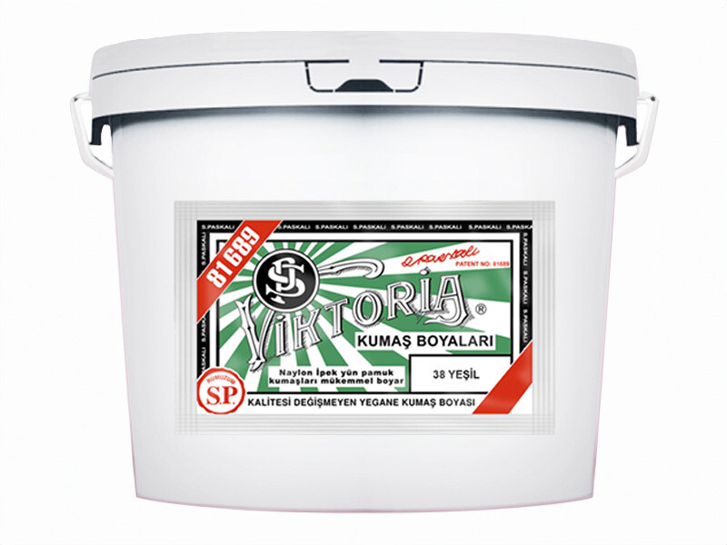 Viktoria Kumaş Boyası 38 Yeşil  Renk 5 Kg