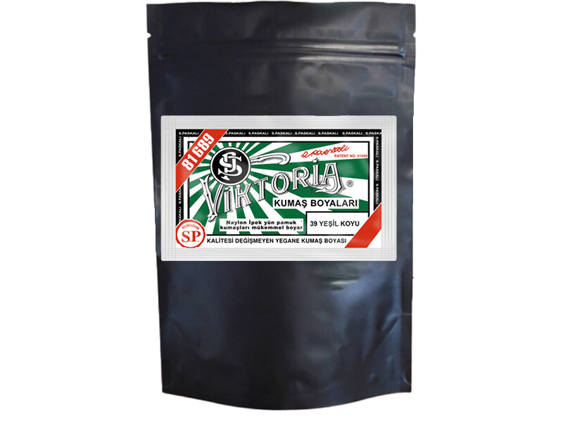 Viktoria Kumaş Boyası 39 Koyu Yeşil  Renk 1 Kg