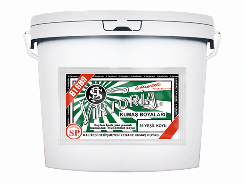 Viktoria Kumaş Boyası 39 Koyu Yeşil  Renk 5 Kg