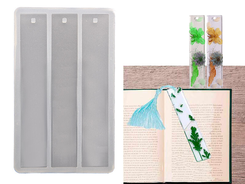 3'lü Düz Kare Model Kitap Ayracı Epoksi Kalıbı EPK-807