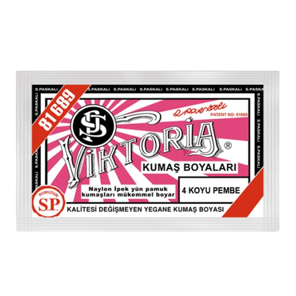 Viktoria Kumaş Boyası 4 Koyu Pembe  Renk