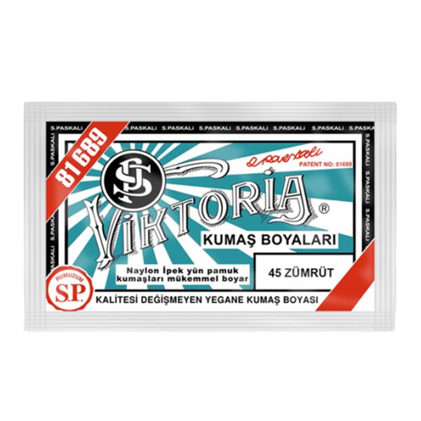 Viktoria Kumaş Boyası 45 Zümrüt  Renk