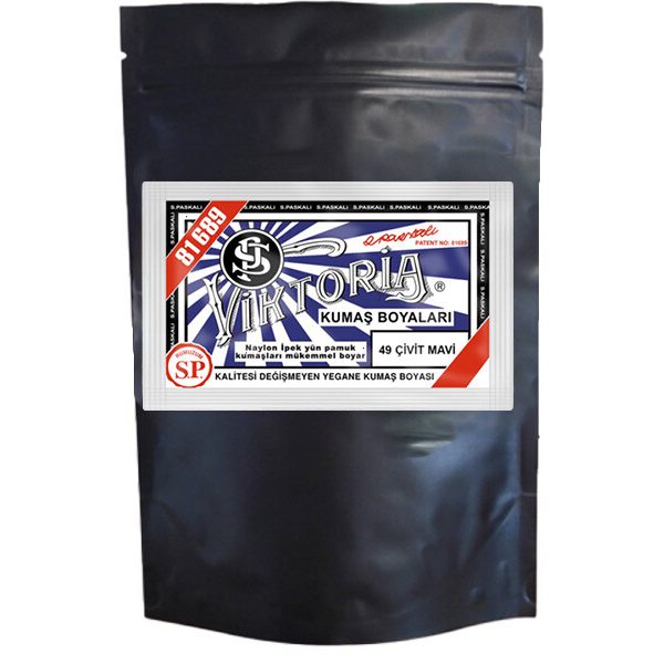 Viktoria Kumaş Boyası 49 Çivit Mavi  Renk 1 Kg