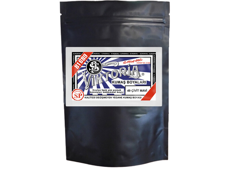 Viktoria Kumaş Boyası 49 Çivit Mavi  Renk 1 Kg