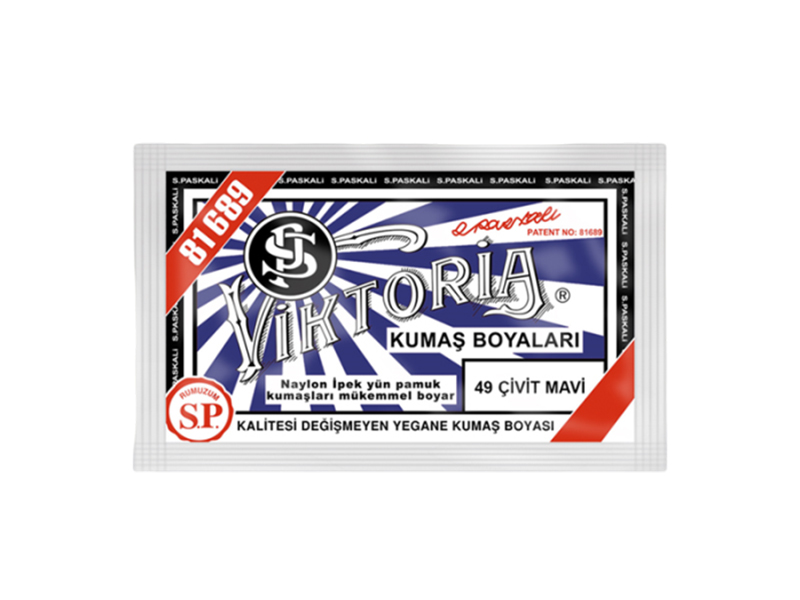 Viktoria Kumaş Boyası 49 Çivit Mavi  Renk