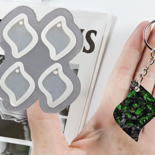 4'lü İki Köşeli Anahtarlık Epoksi Kalıbı EPK-797