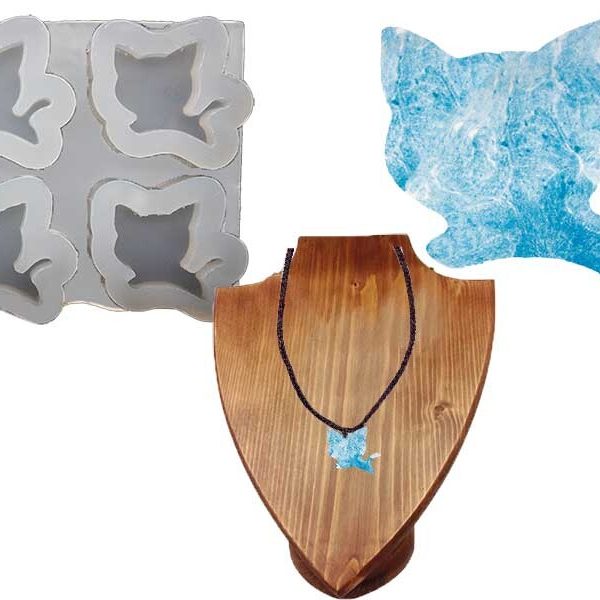 4'lü Kedi Kolye Epoksi Kalıbı EPK-635