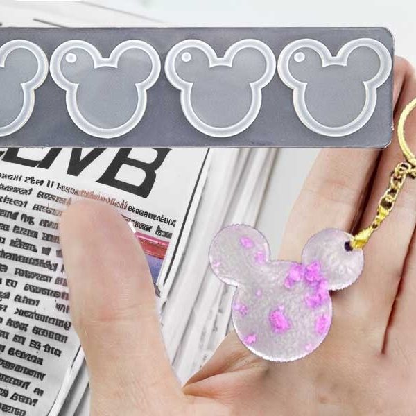 4'lü Mickey Mouse Anahtarlık Epoksi Kalıbı EPK-795