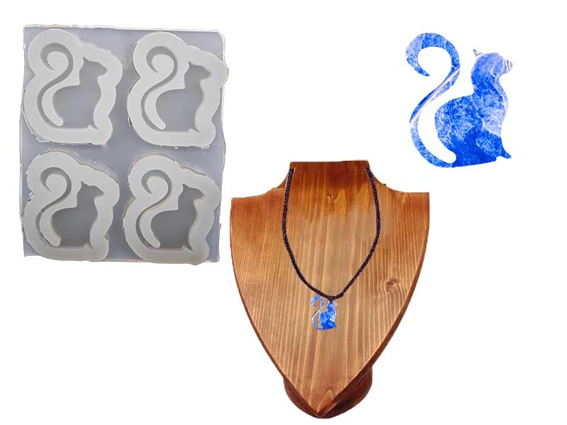 4'lü Sincap Kolye Epoksi Kalıbı EPK-634