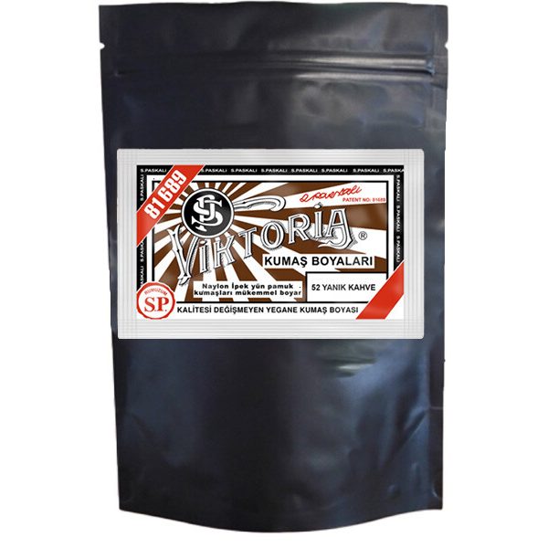 Viktoria Kumaş Boyası 52 Yanık Kahve  Renk 1 Kg
