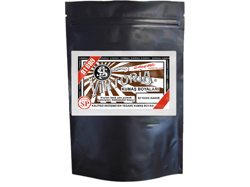 Viktoria Kumaş Boyası 52 Yanık Kahve  Renk 1 Kg