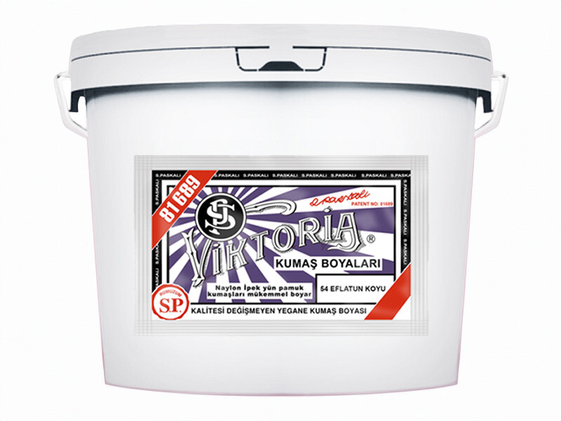 Viktoria Kumaş Boyası 54 Eflatun Koyu  Renk 5 Kg