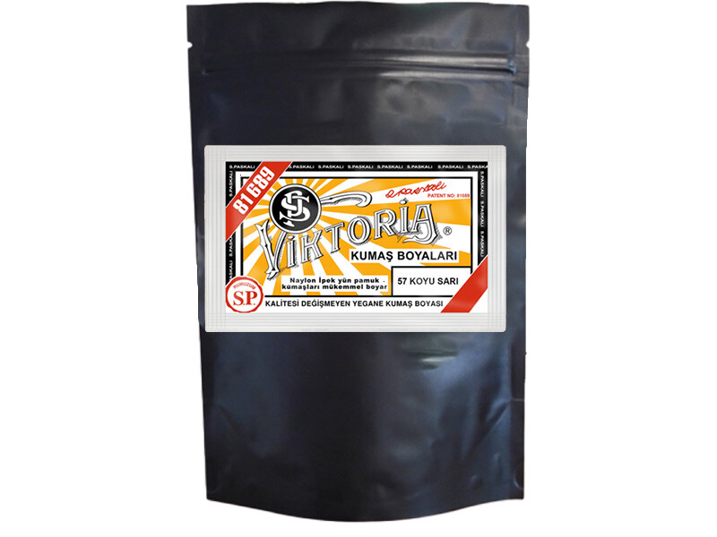 Viktoria Kumaş Boyası 57 Koyu Sarı  Renk 1 Kg