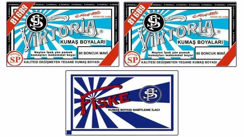 Viktoria Kumaş Boyası 60 Boncuk Mavi  Renk  2 Adet + Fiske Sabitleme İlacı