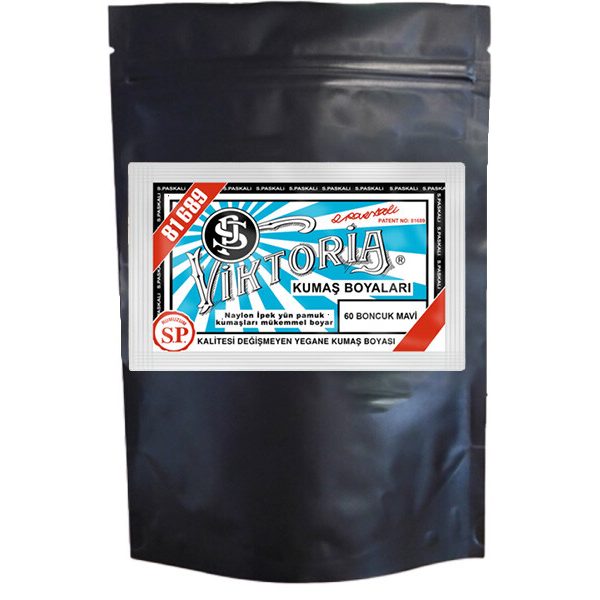 Viktoria Kumaş Boyası 60 Boncuk Mavi  Renk 1 Kg