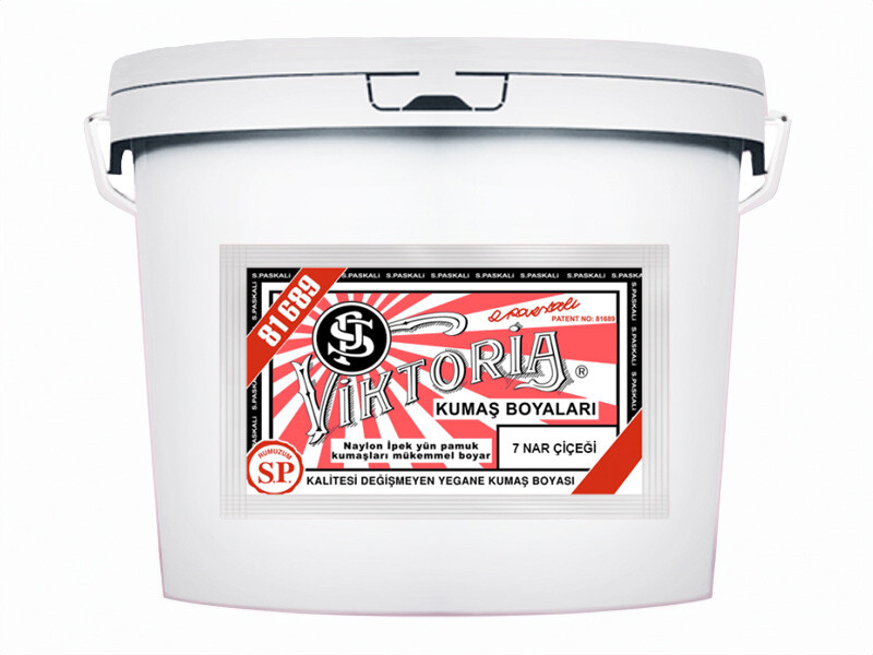 Viktoria Kumaş Boyası 7 Nar Çiçeği  Renk 5 Kg