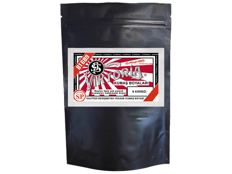 Viktoria Kumaş Boyası 8 Kırmızı  Renk 1 Kg
