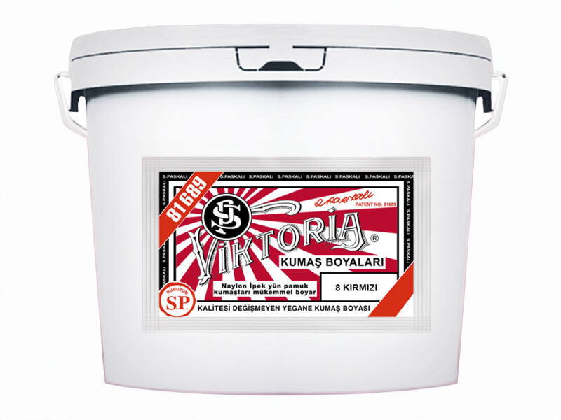 Viktoria Kumaş Boyası 8 Kırmızı  Renk 5 Kg