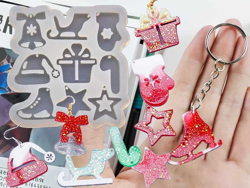 9'lu Yılbaşı Model Anahtarlık Epoksi Kalıbı EPK-766