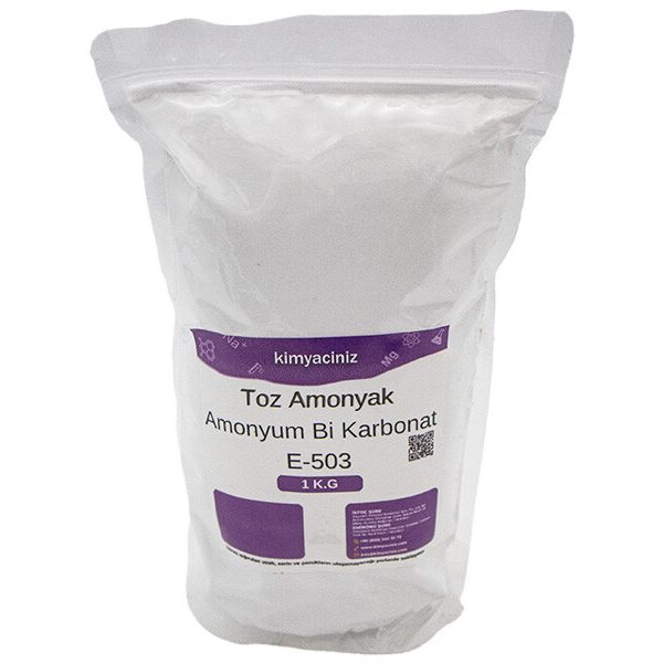Toz Amonyak Amonyum Bi Karbonat E-503 1 KG
