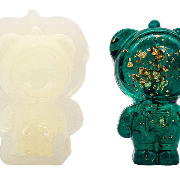 Astronot 2 Düğmeli Epoksi Kalıbı EPK-785