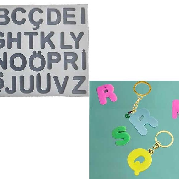 Bubble Alfabe Harf Epoksi Kalıbı EPK-538