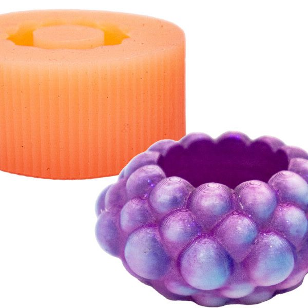 Bubble Tealight Şamdan Beton Saksı Silikon Kalıp B-110