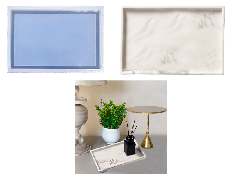 Büyük Dikdörtgen Terrazo Epoksi Kalıbı EPK-664