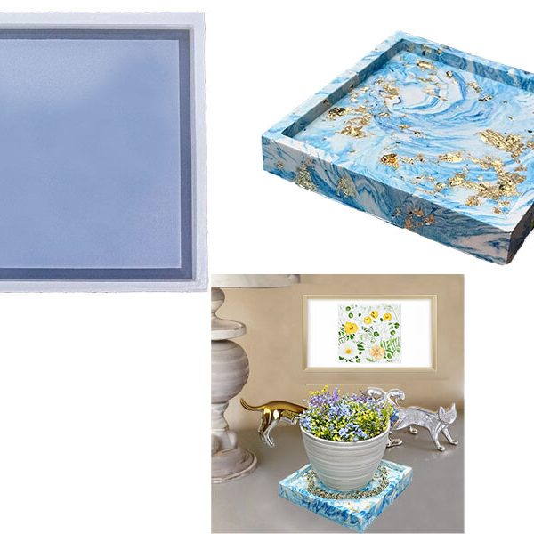 Büyük Kare Terrazo Tabanlık Epoksi Kalıbı EPK-665