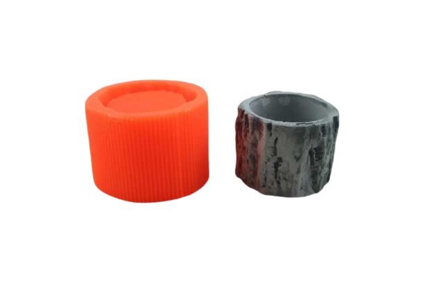 Büyük Kütük Beton Saksı Silikon Kalıbı B-78