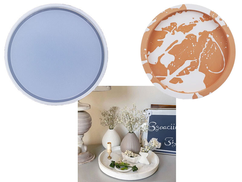 Büyük Yuvarlak Terrazo Tabanlık Epoksi Kalıbı EPK-667